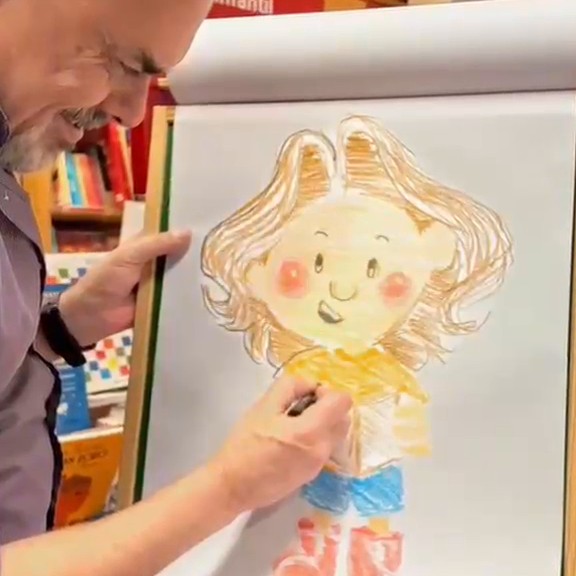 O desenho ao vivo terminado